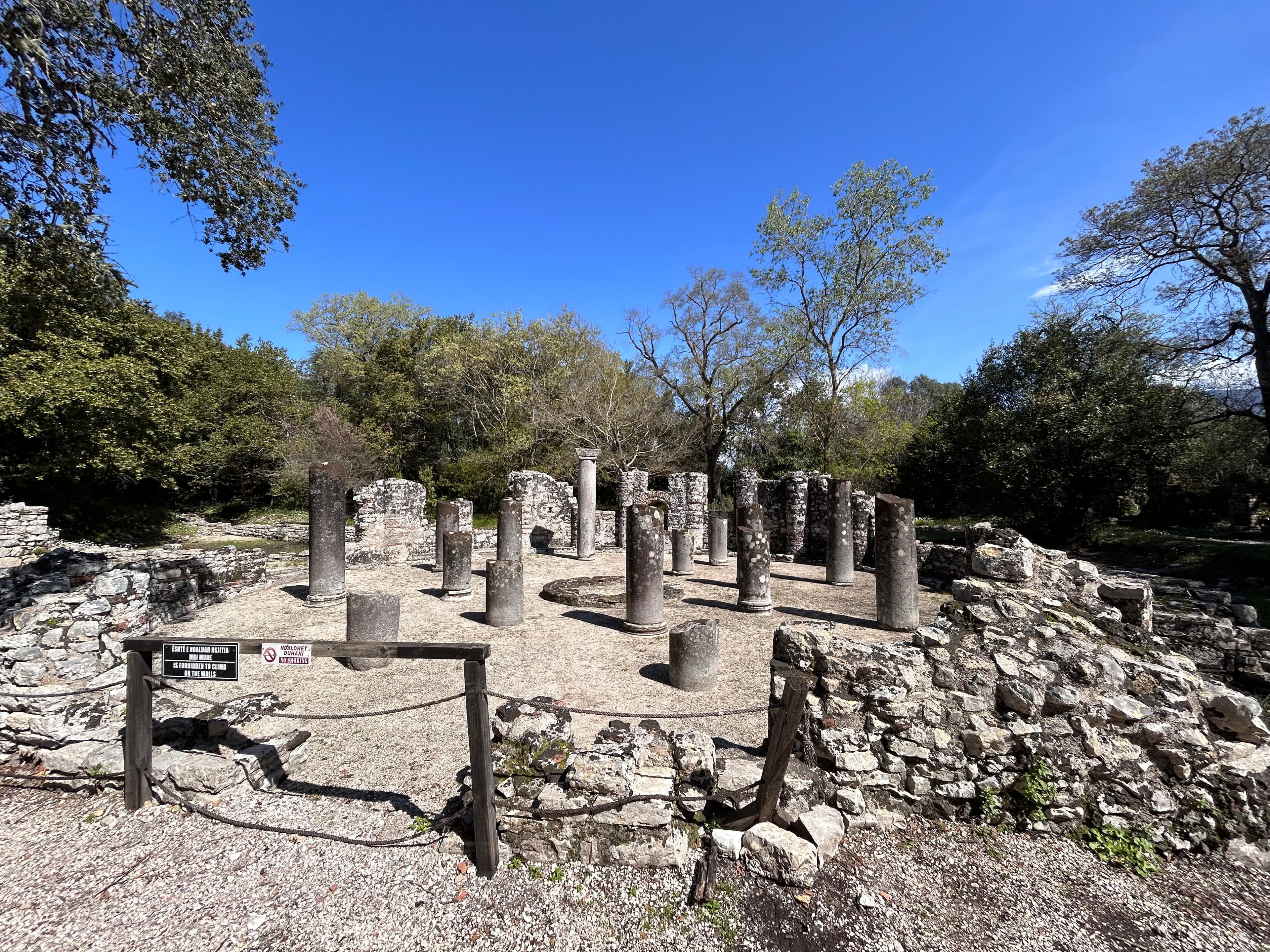 Ancient ruins at Butrint in southern Albania