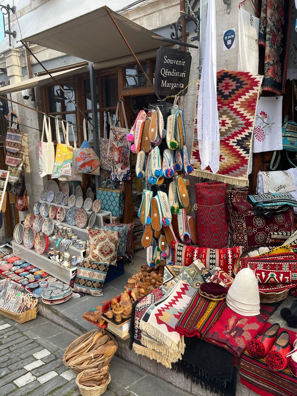 Craft and souvenir shop in Gjirokastër old town